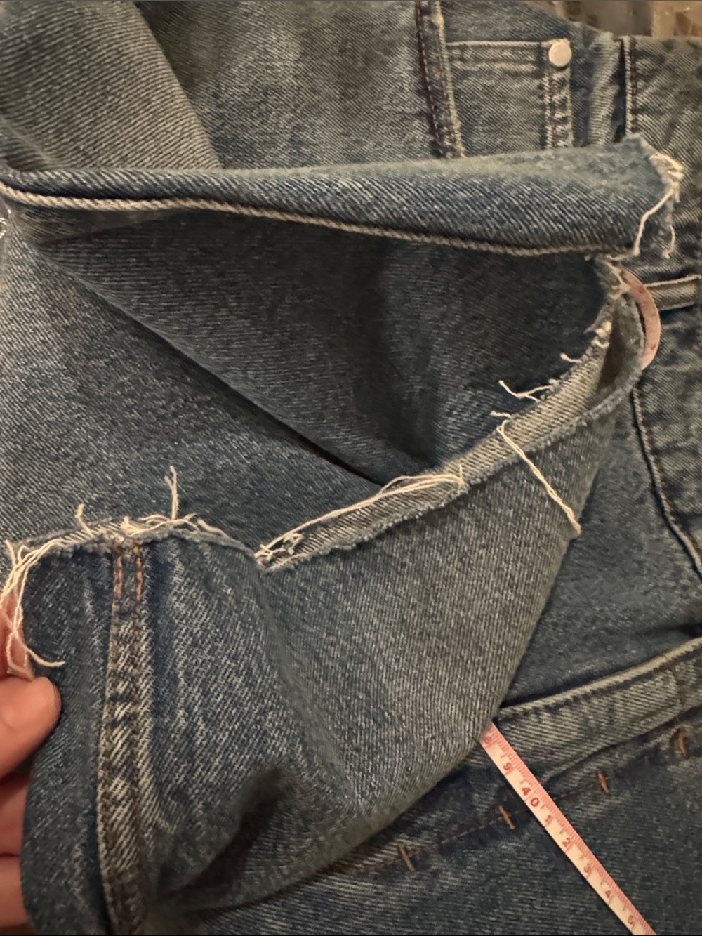Anthropologie Pilcro Denim cut off Blue Jean Shorts - Picture 8 of 9